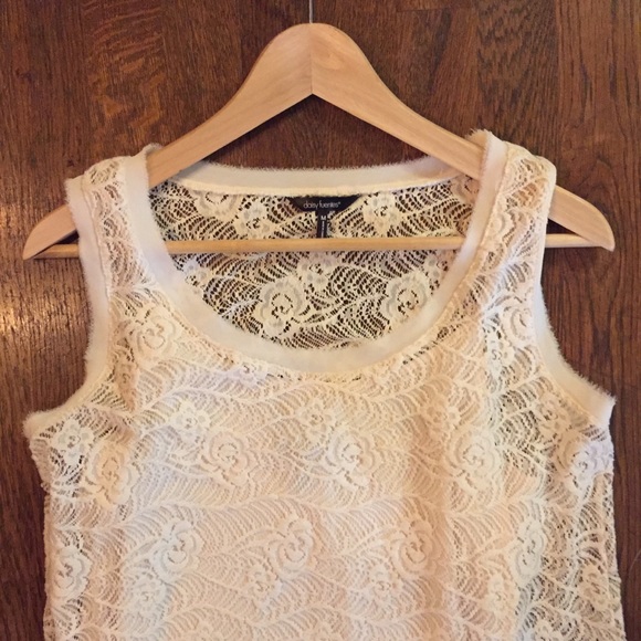 Daisy Fuentes KieKie Cream Lace Floral Midi Dress - Picture 2 of 5